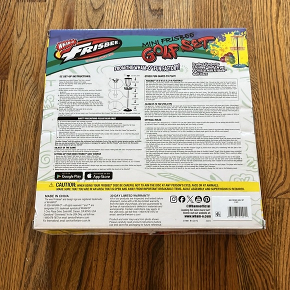 Mini Frisbee Golf Set - Multicolor - Picture 2 of 2